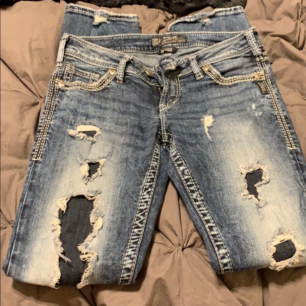 Silver jeans
